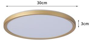 Brilagi - Ултра тънко LED осветително тяло за баня LED/18W/230V Ø 30 см златисто IP54