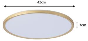 Brilagi - LED осветително тяло за баня ULTRA SLIM LED/24W/230V Ø 42 см златисто IP54