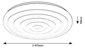 Rabalux 71018 - LED Димируем плафон KATINA LED/36W/230V + д.у
