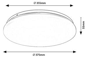 Rabalux 71103 - LED Плафониера VENDEL LED/24W/230V 3000K 37 см