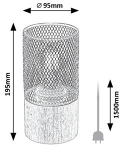 Rabalux 74040 - Настолна лампа CALLUM 1xE27/25W/230V бук