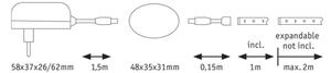Paulmann 70955 - LED/3W Strip със сензор 1 м YOURLED 230V