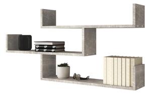 Етажерка TRIO 55x119 см сив