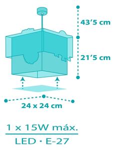 Dalber 63312 - Детски полилей HAPPY JUNGLE 1xE27/15W/230V