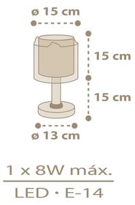 Dalber 76871 - Детска малка лампа BABY CHICK 1xE14/8W/230V