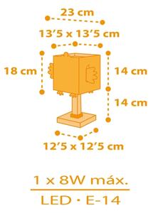 Dalber 64641 - Детска малка лампа LITTLE CHICKEN 1xE14/8W/230V