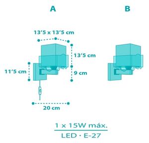 Dalber 63319 - Детски аплик HAPPY JUNGLE 1xE27/15W/230V