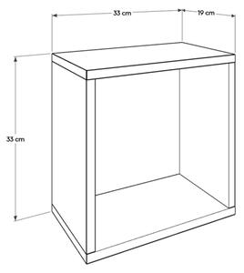 Етажерка 33x33 см кафяв