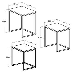 К-кт 3x Масичка за кафе кафяв