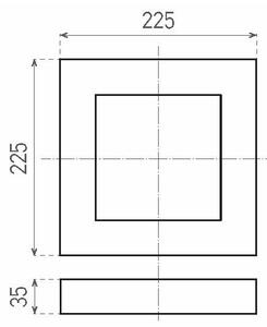 LED Плафониера FENIX LED/18W/230V 3800K 22,5 см снежнобял