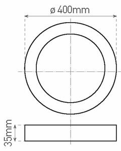 LED Плафониера FENIX LED/32W/230V 3800K Ø 40 см снежнобял