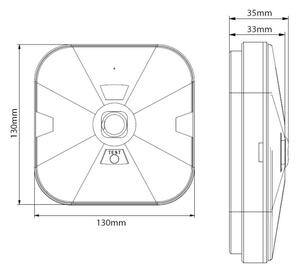 LED аварийно осветително тяло GATRION LED/3/1W/3,2V 6000K 3000 mAh IP54 бяло