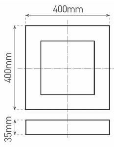 LED Плафониера FENIX LED/32W/230V 3800K 40 см бял