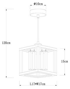 Globo 15697H - Пендел MATHILDE 1xE27/40W/230V