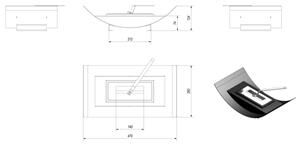 Kratki BIOMISA/MINI/TUV - БИО камина BIOMISA/MINI 12,4x47 см 1kW черен