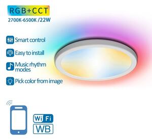 Aigostar - LED RGB+CCT Плафон LED/22W/230V 2700-6500K Wi-Fi