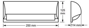 Екстериорен аплик FREON 1xE27/60W/230V IP54 антрацит