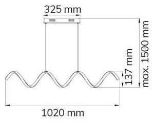 Wofi 6398.01.15.7000 - LED Димируем пендел RUSSELL LED/32W/230V