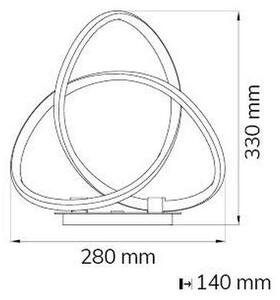 Wofi 8134.01.88.9000 - LED Димируема настолна лампа INDIGO LED/19W/230V