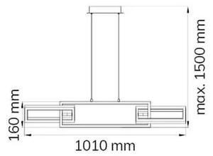 Wofi 6133.03.64.9000 - LED Димируем пендел MURIEL LED/26W/230V