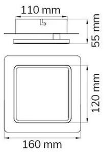 Wofi 4785.01.06.9000 - LED аплик SUTTER LED/4,5W/230V бял