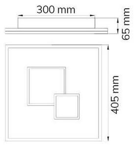 Wofi 11247 - LED Димируем плафон NADRA LED/27W/230V