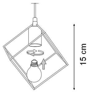 Ideal Lux - Пендел ICE 5xE27/60W/230V