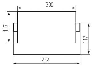 Kanlux 45818 - LED външен стенен осветител XERTO LED/20W/230V IP65 черен