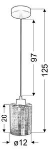 Пендел COX 1xE27/60W/230V златист