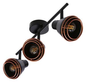 Спот NERIA 3xE14/40W/230V черен/меден
