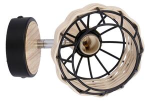 Спот аплик TAJGA 1xE14/40W/230V ратан/черен