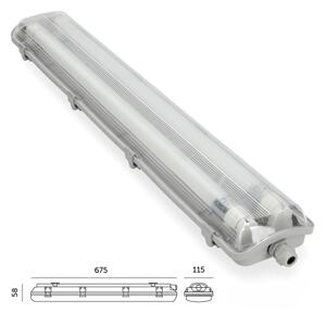 LED индустриална флуоресцентна лампа T8 2xG13/9W/230V 4000K IP65 67,5 см