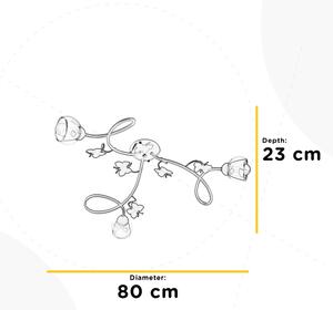 ONLI - Детски полилей за повърхностен монтаж BUTTERFLY 3xE14/6W/230V