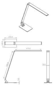 Fabas Luce 3265-30-101-LED Димируема лампа WASP 12W/230V 3000/4000/5000K черен