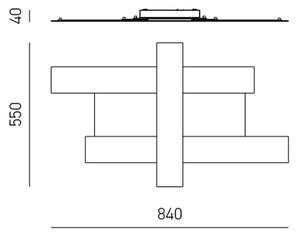 Gea Luce DOHA P M T - LED Плафониера DOHA LED/40W/230V 84 см бежов