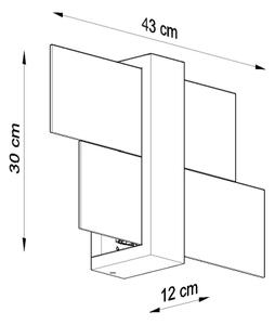 Brilagi - LED аплик HERA 1xE27/7,5W/230V дърво