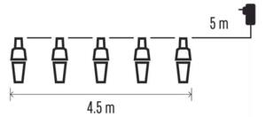 LED Екстериорни коледни лампички 10xLED/9,5 м IP44 студено бял