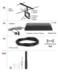 Paulmann 94485 - К-кт 5xLED/4,8W Спот FRAME 230V черен