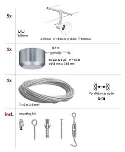 Paulmann 94136 - К-кт 5xGU5,3/10W Спот SHEELA 230V лъскав хром