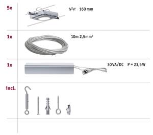 Paulmann 94108 - К-кт 5xLED/4,3W Спот MAC 230V матов хром