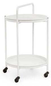 Стоманена маса за сервиране на колелца ø 44,5 cm Austin – Yes Everyday