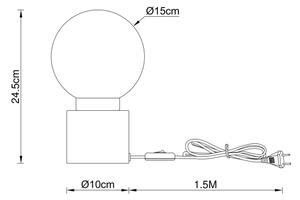 Globo 21003BB - Настолна лампа MARKA 1xE14/25W/230V месинг