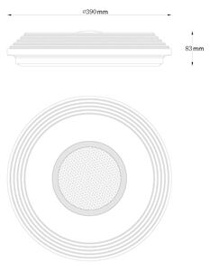 Globo 41293-24 - LED Димируем плафон LED/24W/230V 2700-6500K + д.у