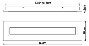 Globo 67292D - LED Плафониера LEA LED/24W/230V