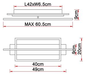 Globo 67296D - LED Плафониера BEATRIX LED/28W/230V