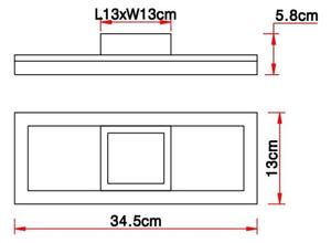 Globo 67297D1 - LED Плафониера BEATRIX LED/12W/230V