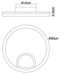 Globo 67298D - LED Плафониера BEATRIX LED/12W/230V