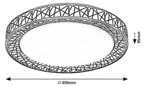 Rabalux 71140 - LED Димируем плафон NILIN LED/48W/230V 3000-6500K