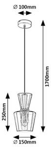 Rabalux 72161 - Пендел ABRA 1xE27/60W/230V
