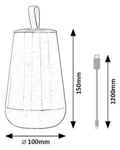 Rabalux 76019 - LED RGB Димируема настолна лампа FRANCO LED/2W/5V 3000K